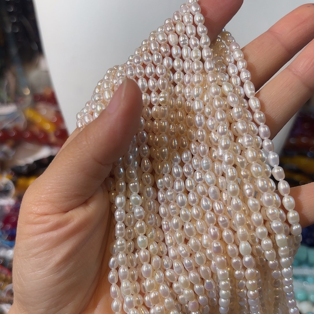 玛瑙/玉髓未镶嵌珠宝半成品珍珠卡3-4一条