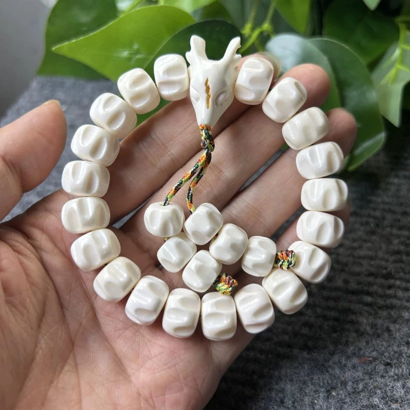 非金属皮质手链 养殖鹿角微瑕1.4百香小鹿三通单圈手链