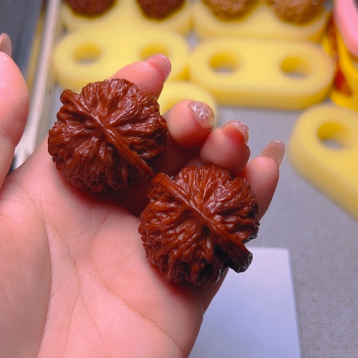 把件桃核苹果园030