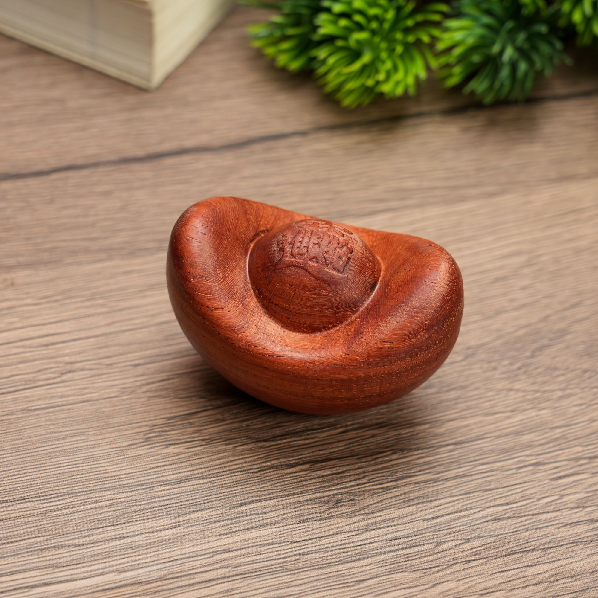 【红木甲9元店】元宝手把件-白酸枝-gs0001-w68