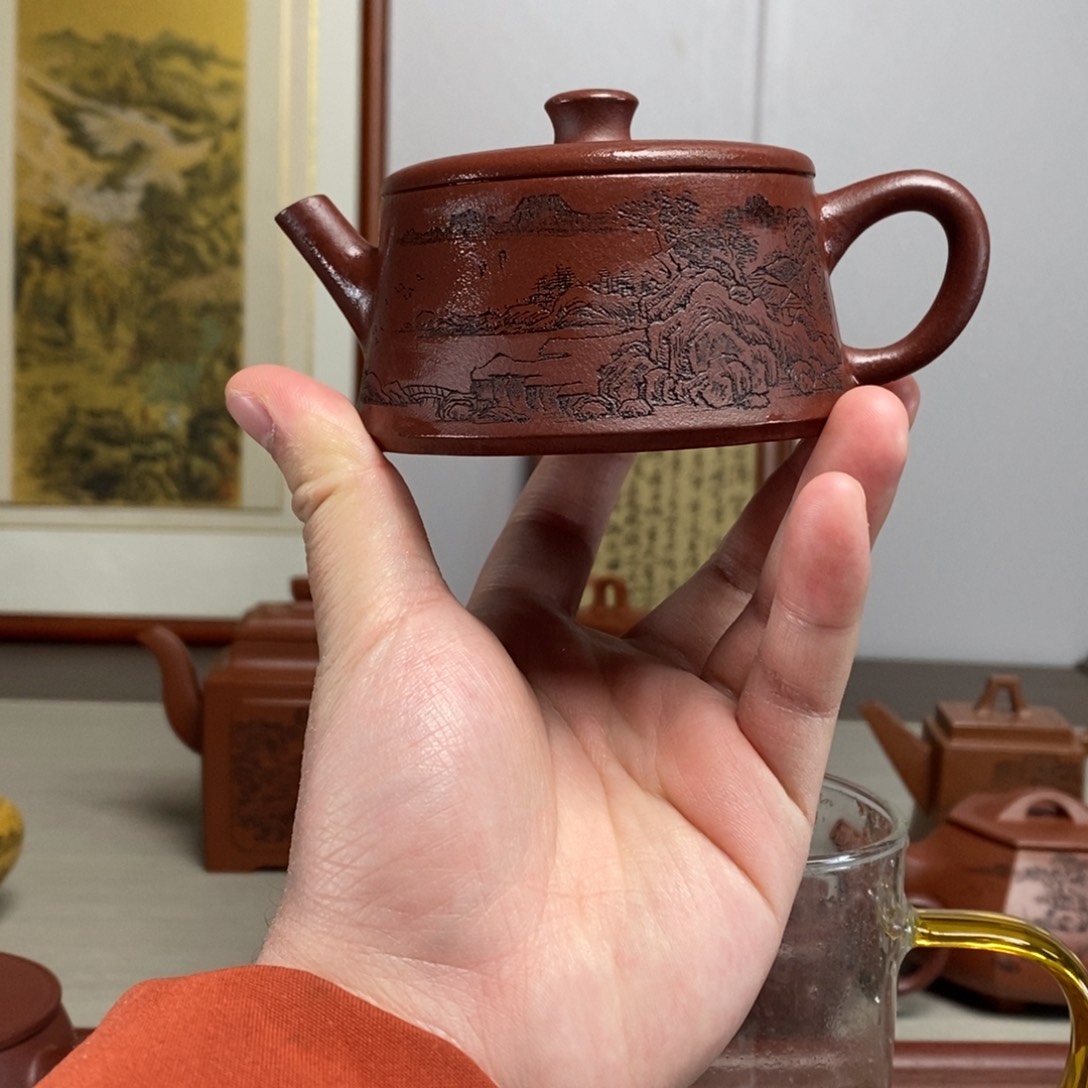 紫砂茶壶原矿泥料传统工艺制作
