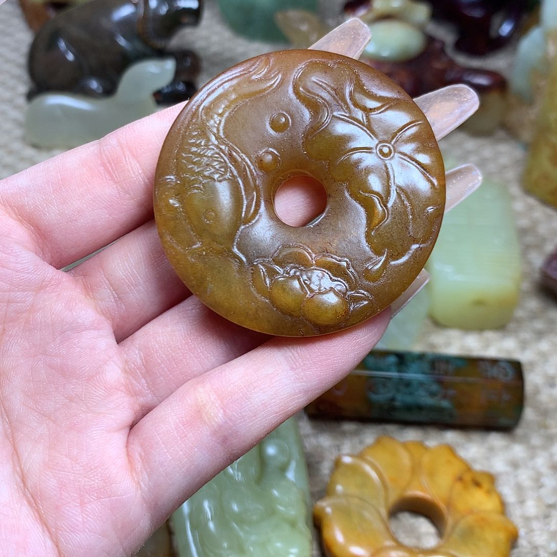 白玉菩提吊坠挂件