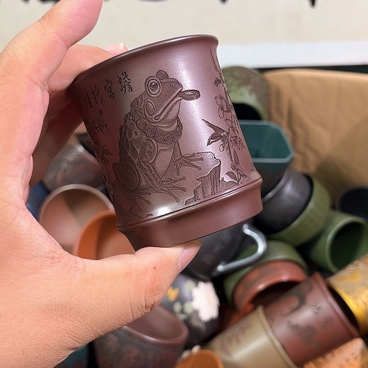 茶杯紫砂全手工紫砂主人杯