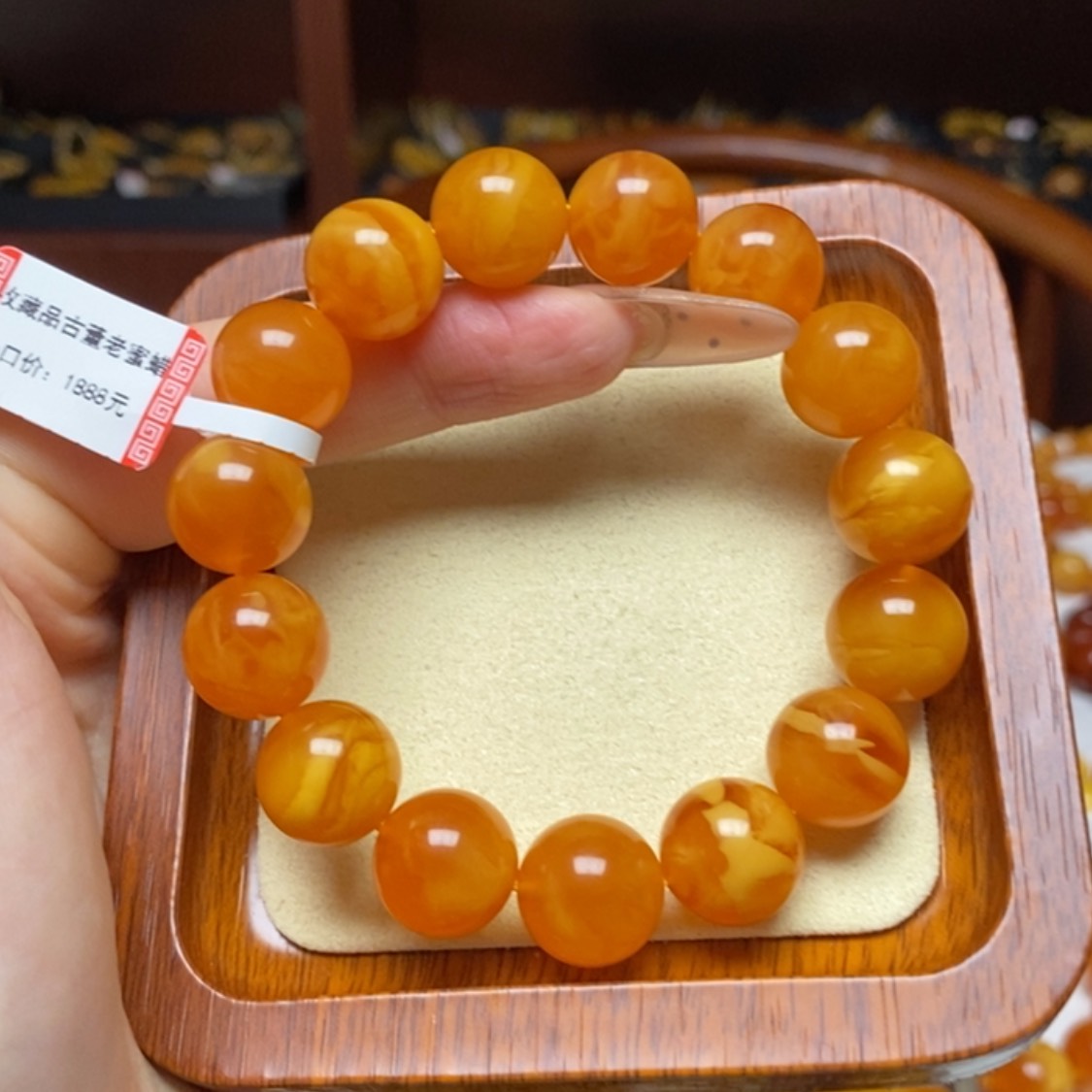 【闪购商品】蜜蜡手链未镶嵌手串