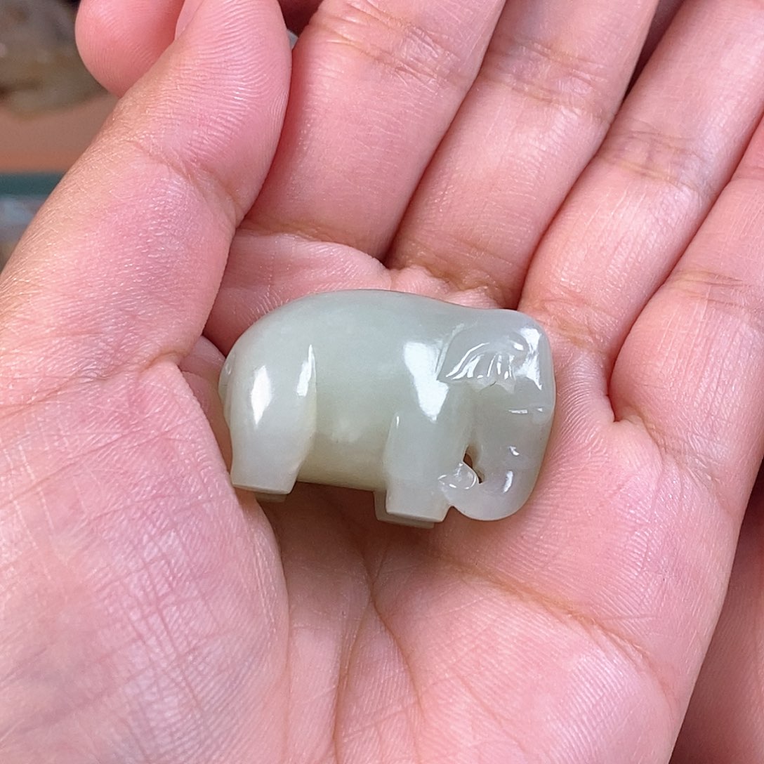 和田玉未镶嵌挂件湖***…