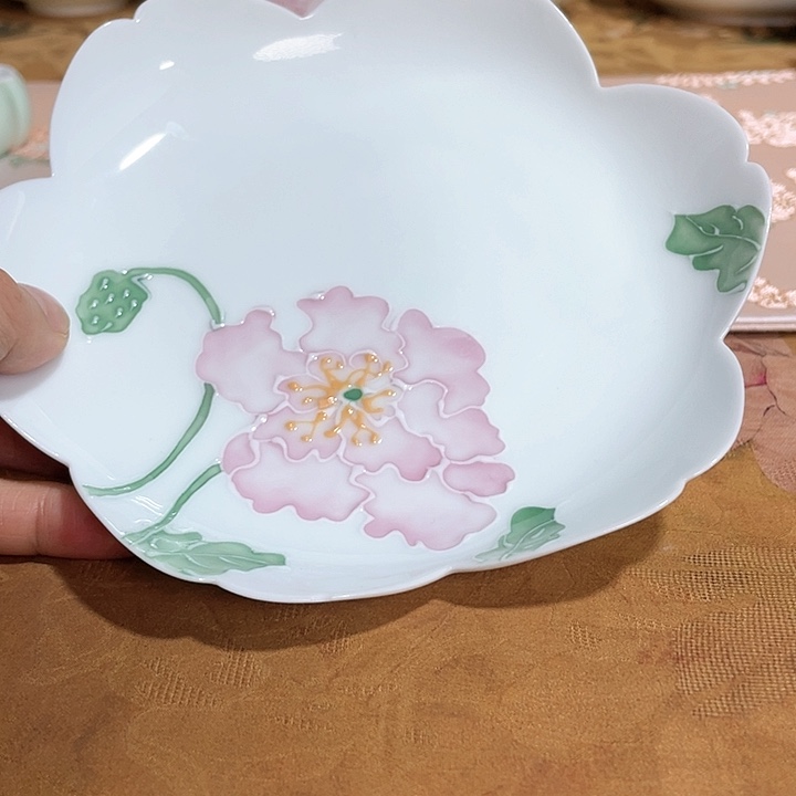 【闪购商品】俏梦牡丹花边壶承哈哈哈