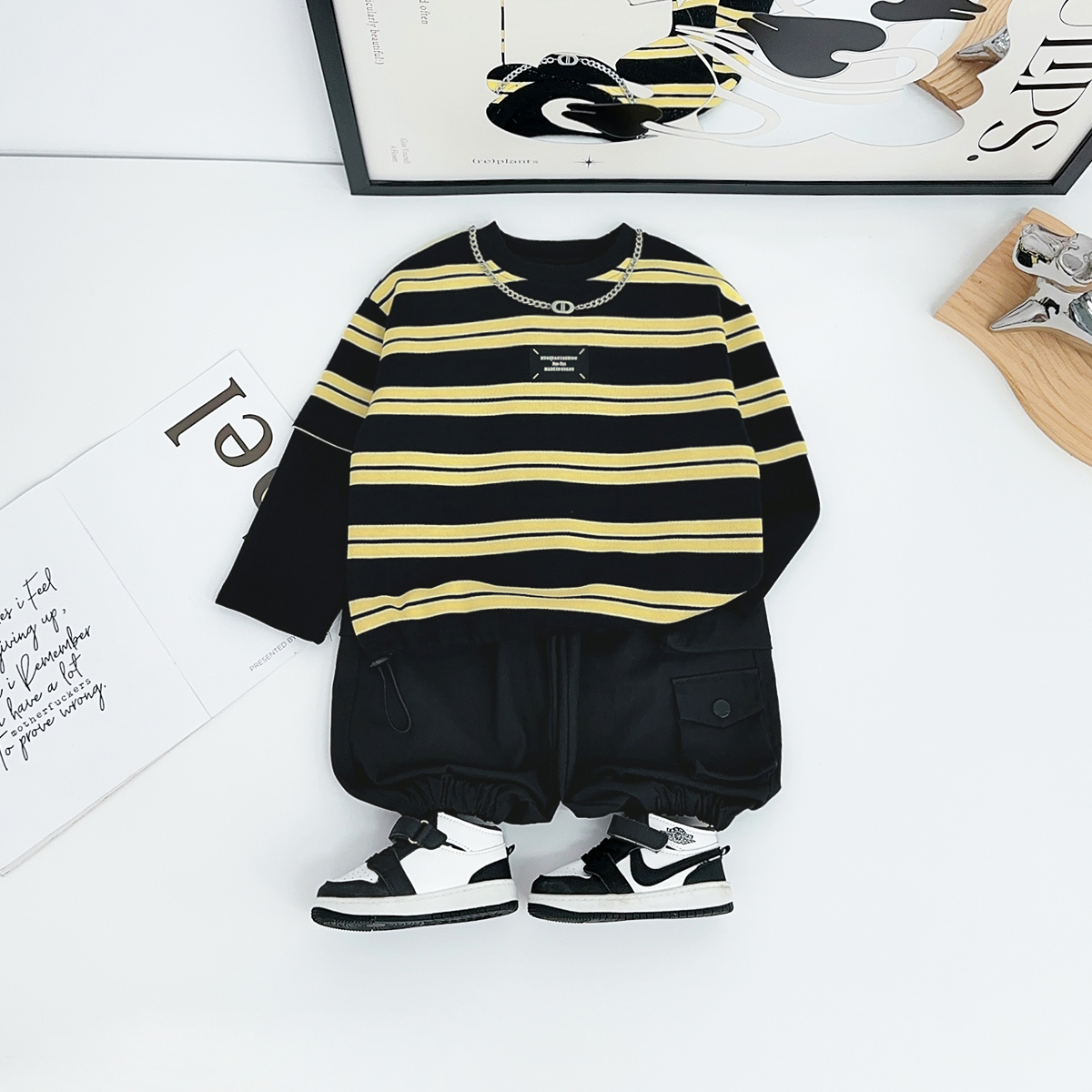 儿童卫衣长袖2025秋新款秋装男童秋冬上衣 DMC8132 悠悠童话童装