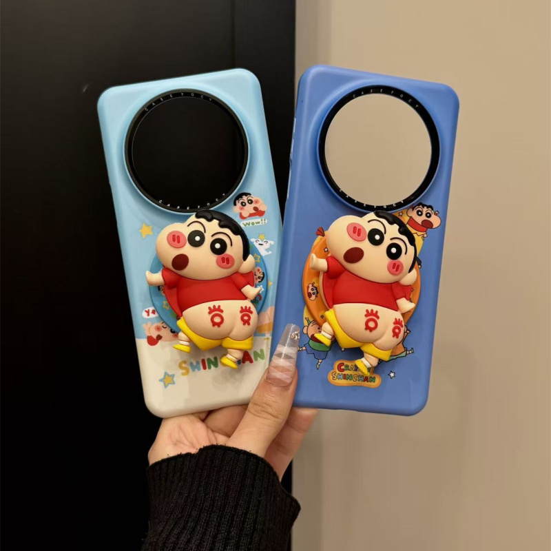 适用华为mate70pro手机壳苹果17pro可爱小新mate60pro卡通iPhone1