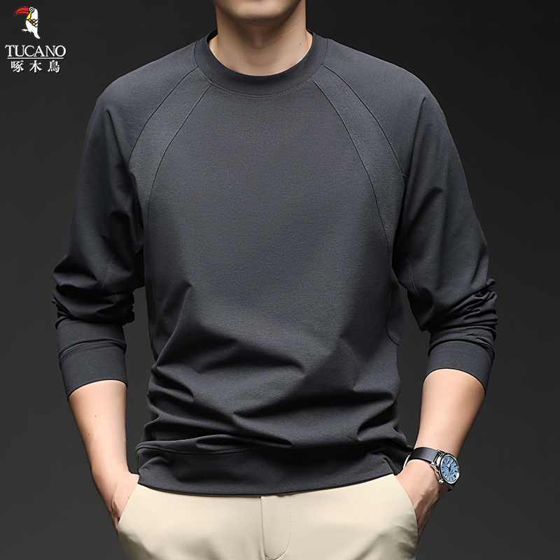 啄木鸟2025春秋新款男士卫衣日常百搭休闲长袖上衣打底外穿通勤