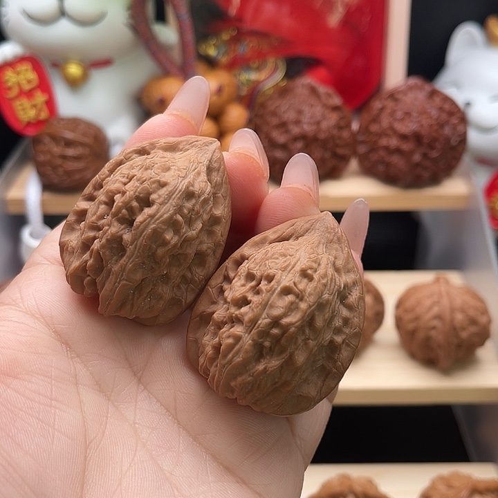 吊坠文玩核桃赤龙鸡心35全品