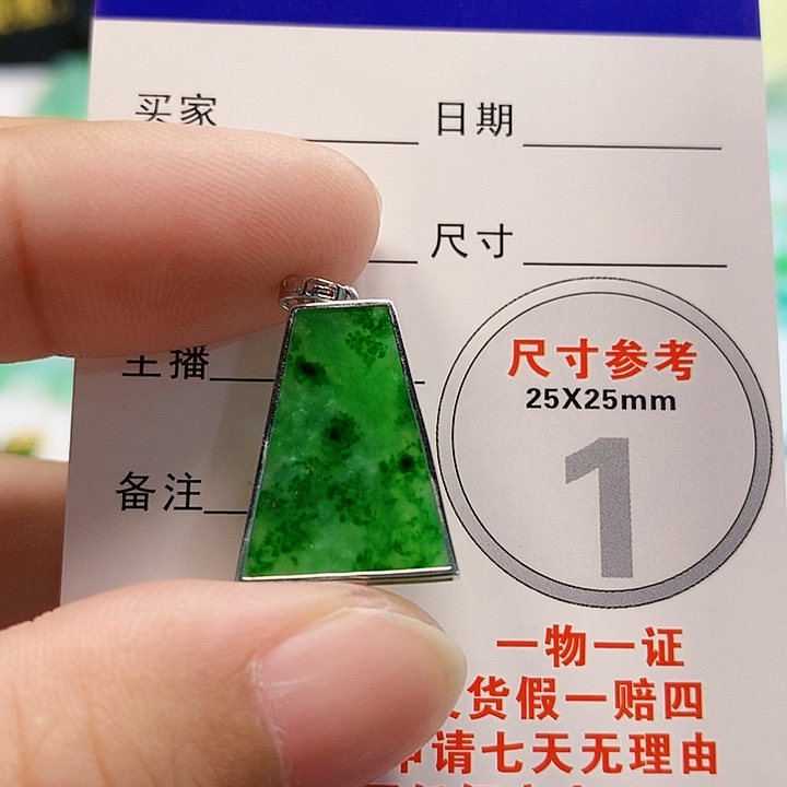 【闪购商品】翡翠颈饰18K金镶嵌翡翠