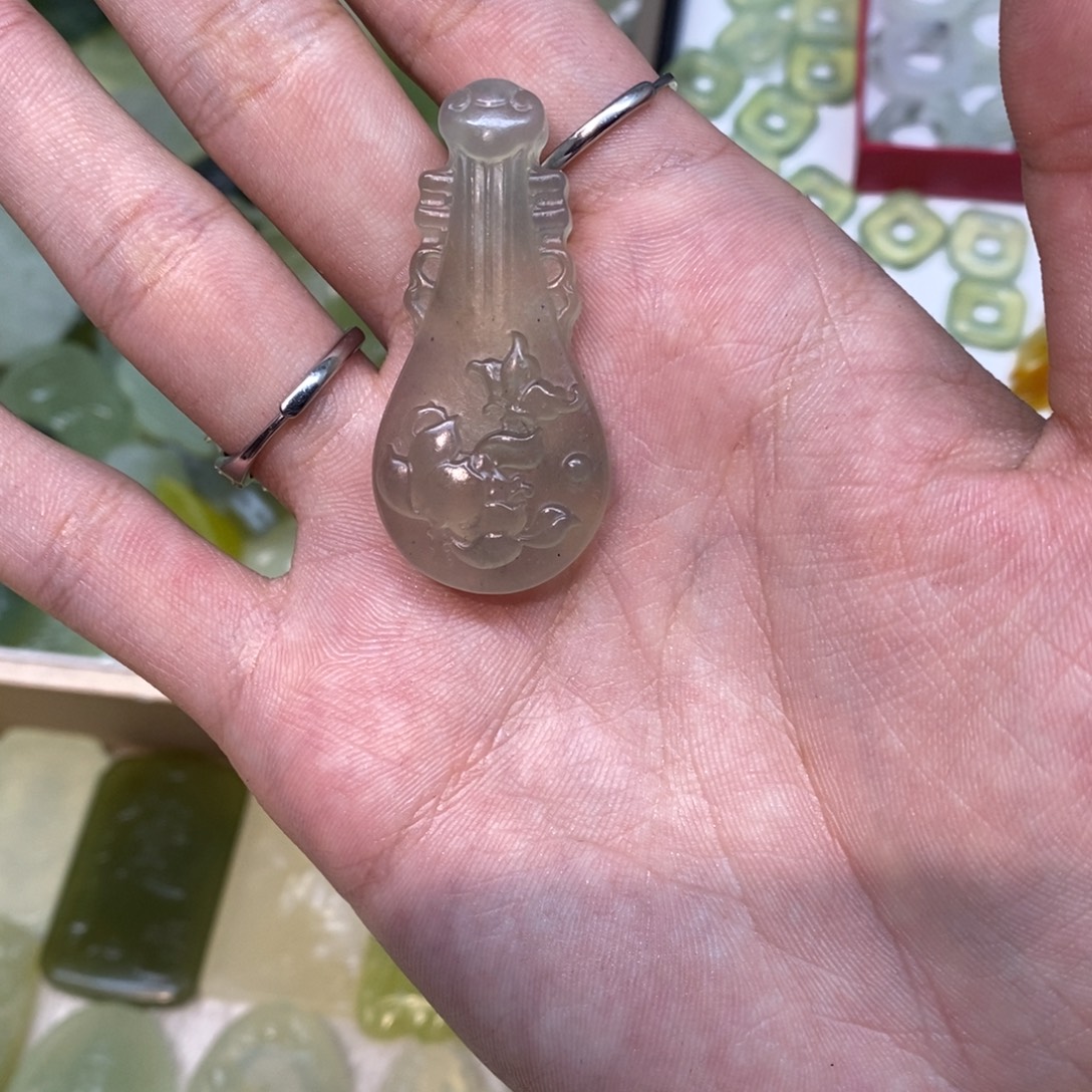 岫玉未镶嵌吊坠(不含链)两单包邮