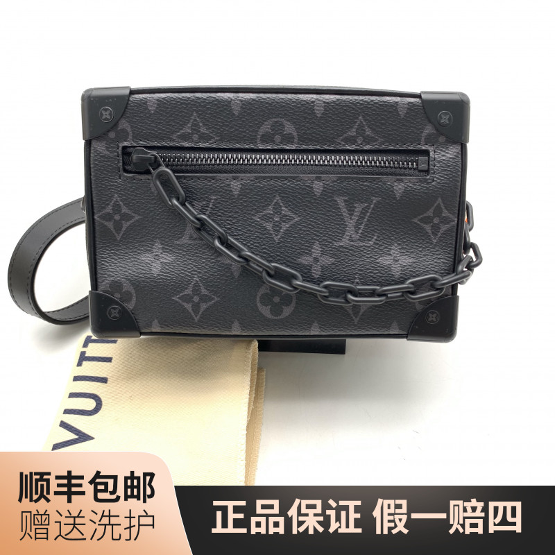 99新 LouisVuitton/路易威登 LV 黑老花盒子斜挎包/10021344 肩包