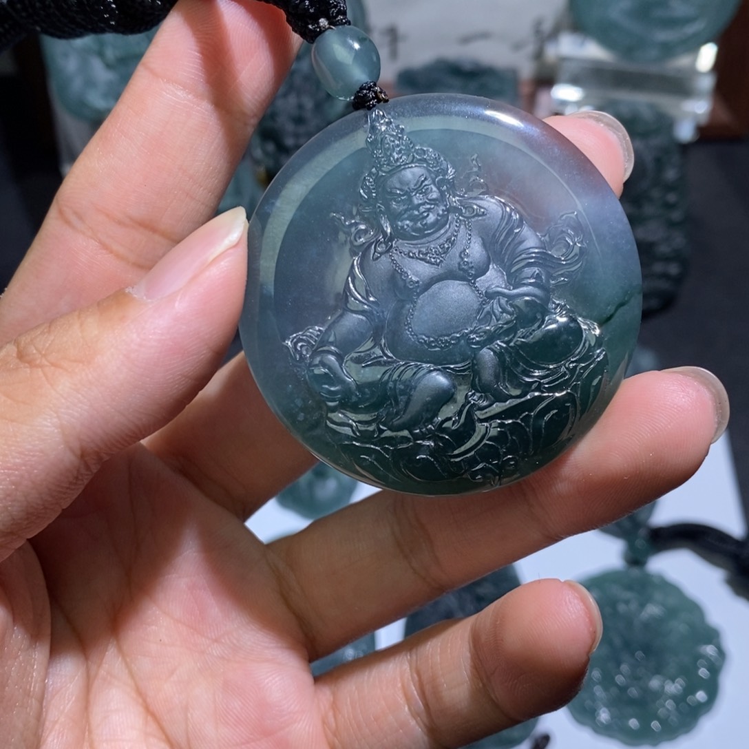 未镶嵌定制翡翠黄财神