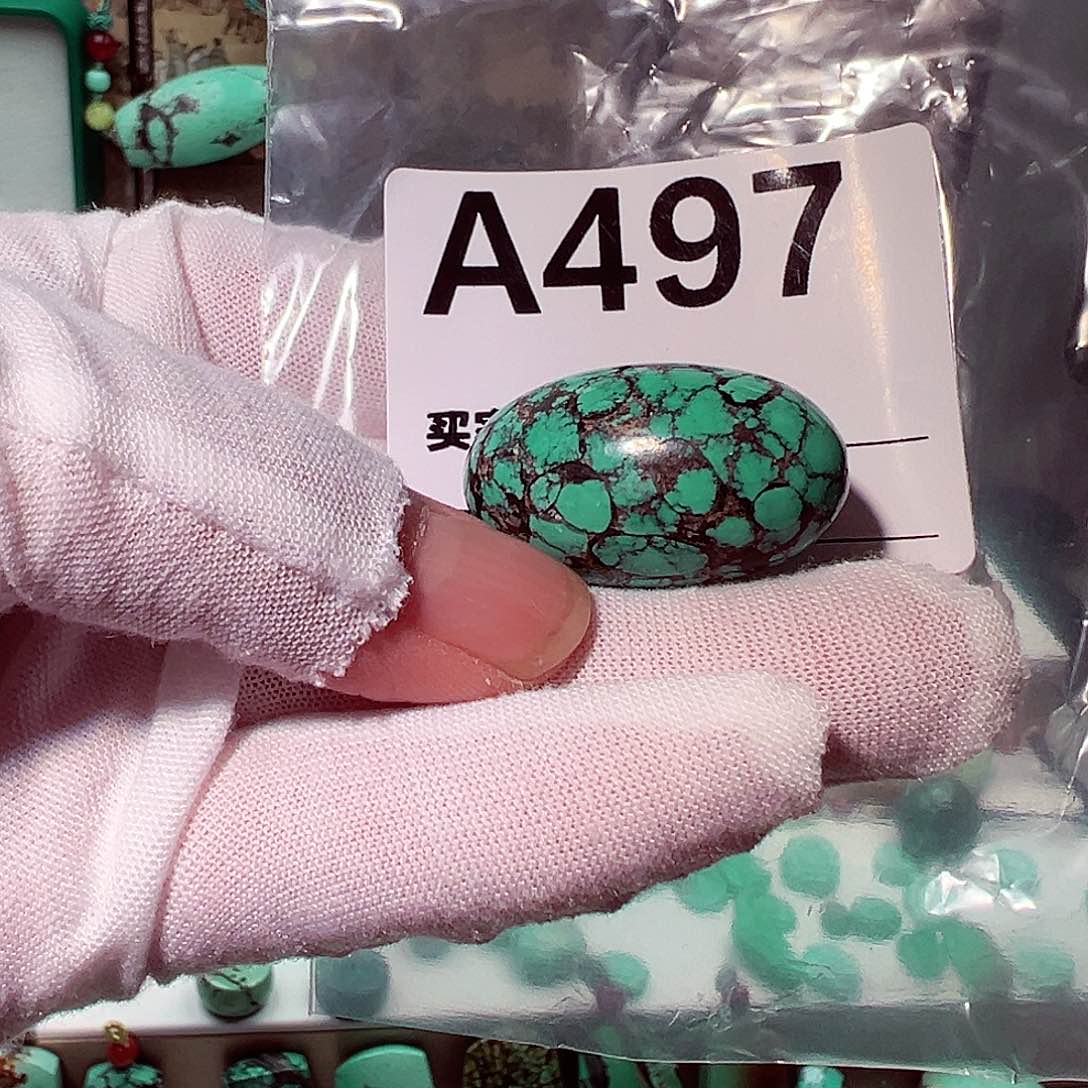 绿松石卡18.6枣珠未镶嵌