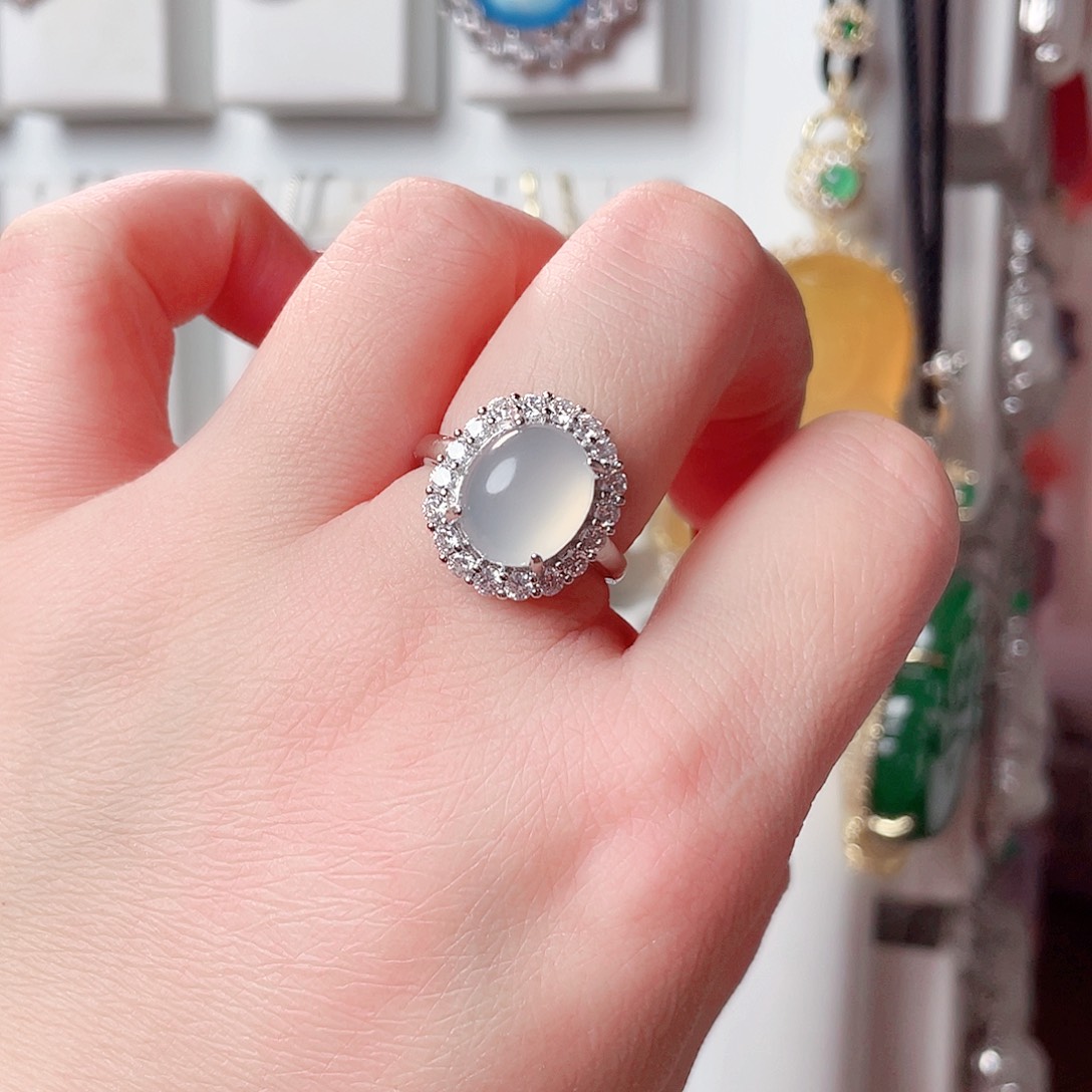 玛瑙/玉髓戒指未镶嵌