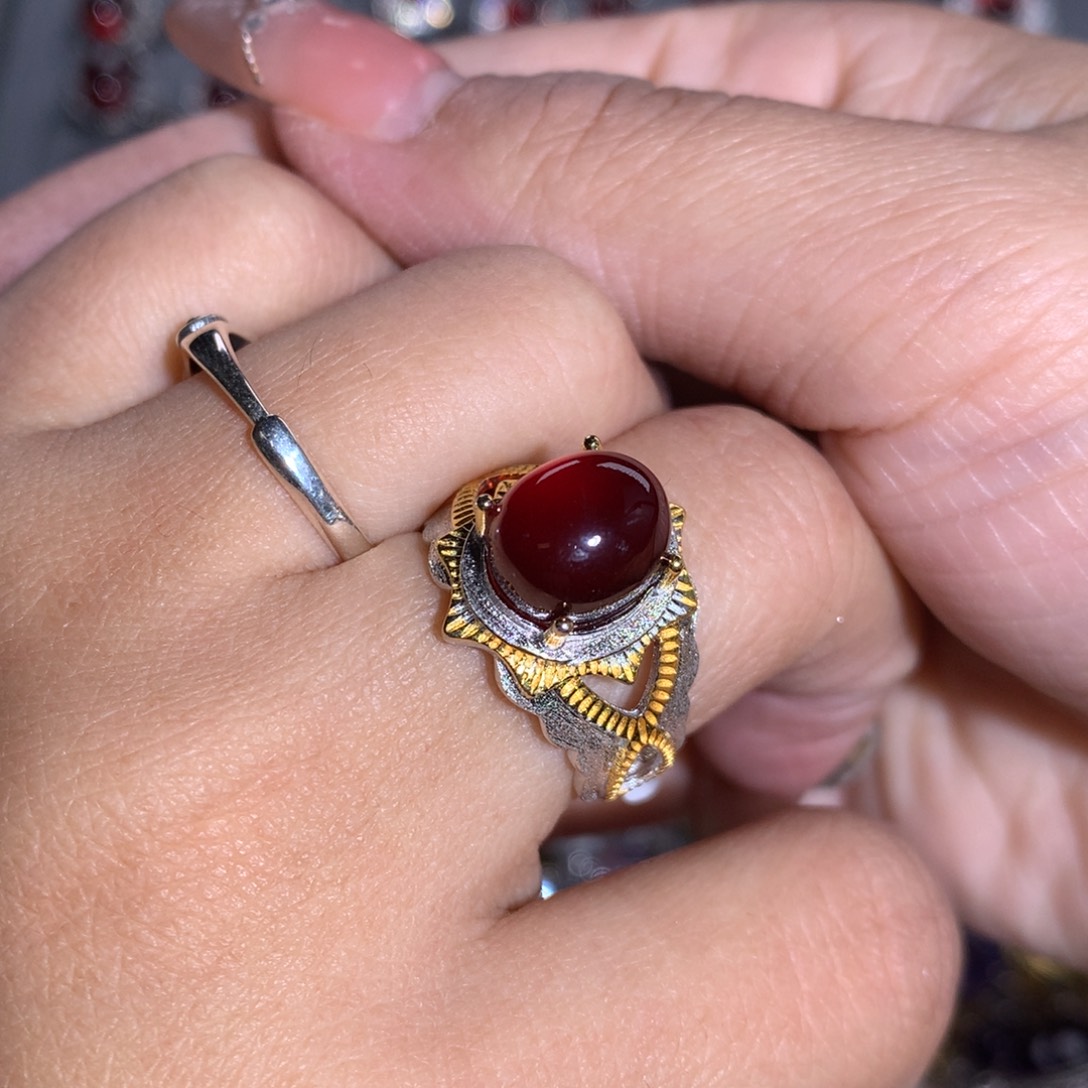 【闪购商品】水晶戒指银S925镶嵌迷****?戒指