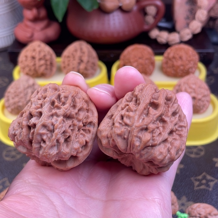 吊坠文玩核桃小***赫金蟾王42