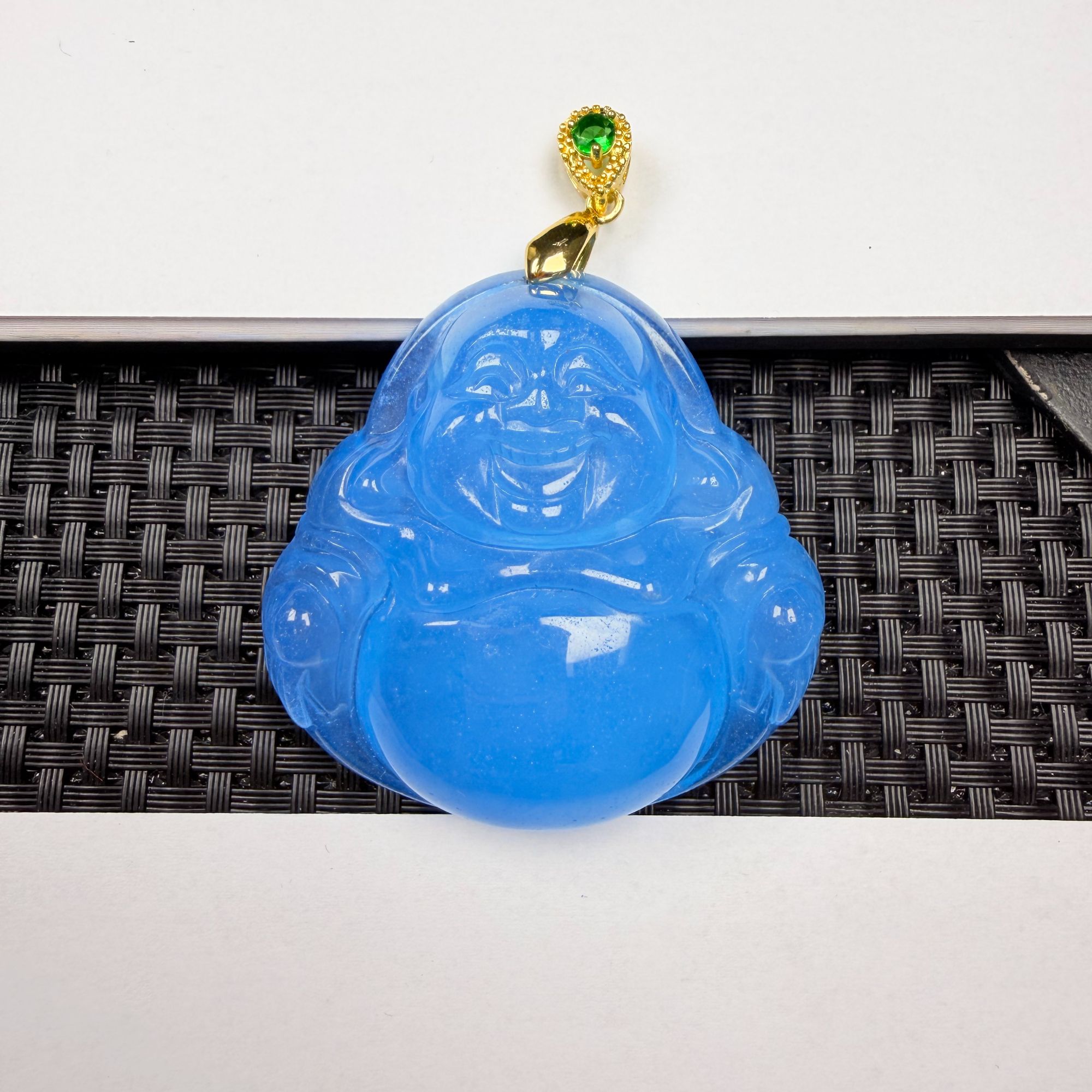 气质精美z912深蓝冰厚大佛公吊坠