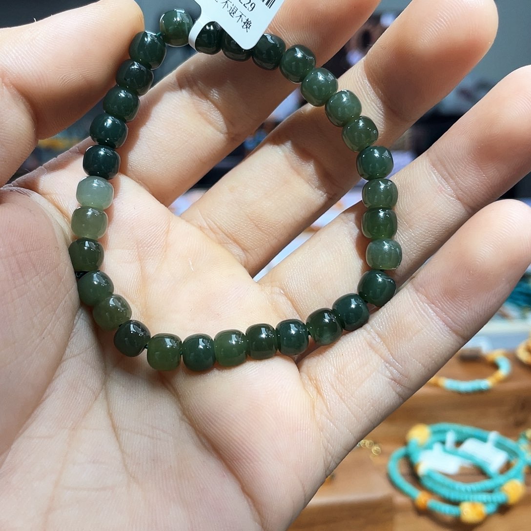 和田玉（糖玉）手链未镶嵌手串