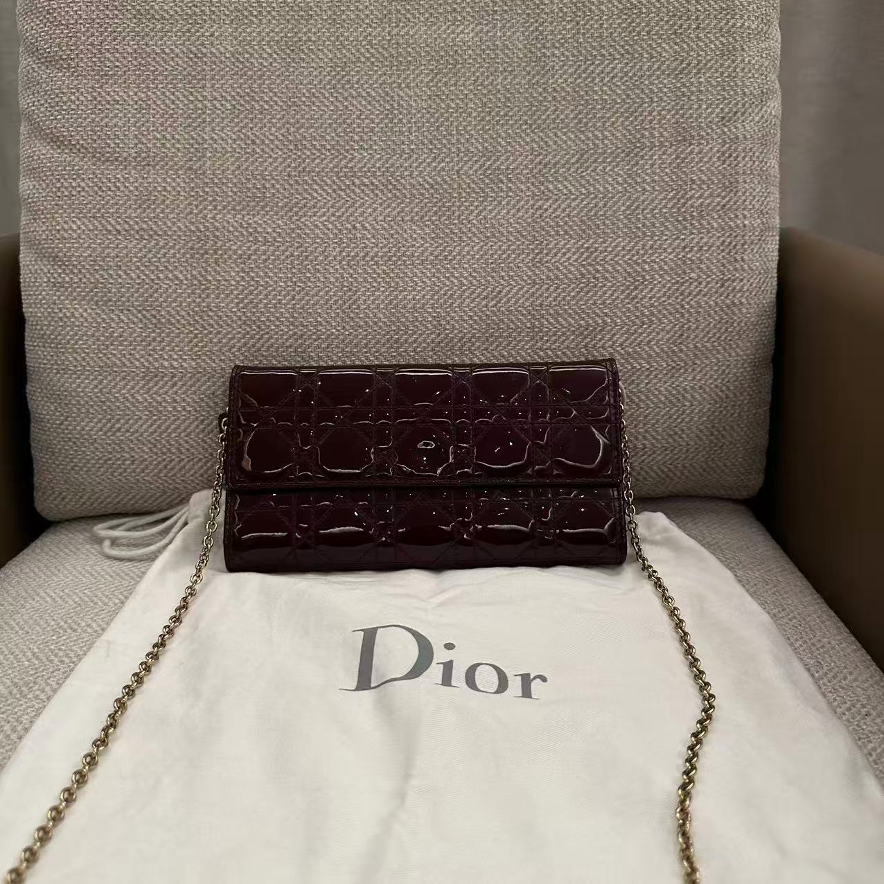 95新 DIOR/迪奥 乱乱子中古/女士/单肩包/120156