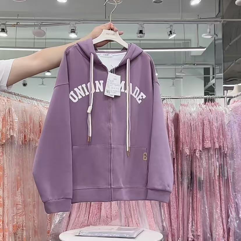 【YZ•衣系列】NN1268-时尚女装设计感卫衣百搭休闲宽松重工