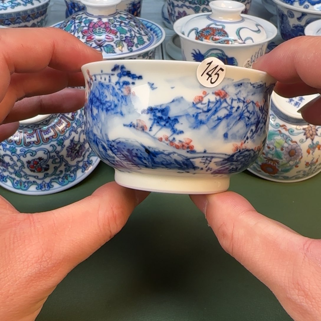 彦祖纯手工手绘茶具145