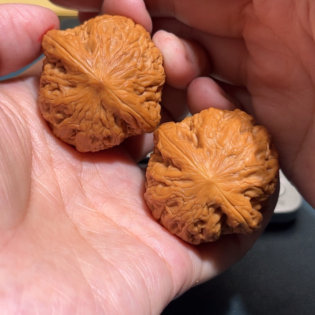 文玩核桃把件龙***布铁锤39