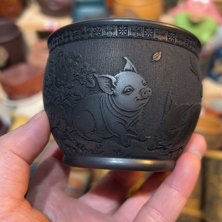 紫砂茶杯宜兴紫砂主人杯