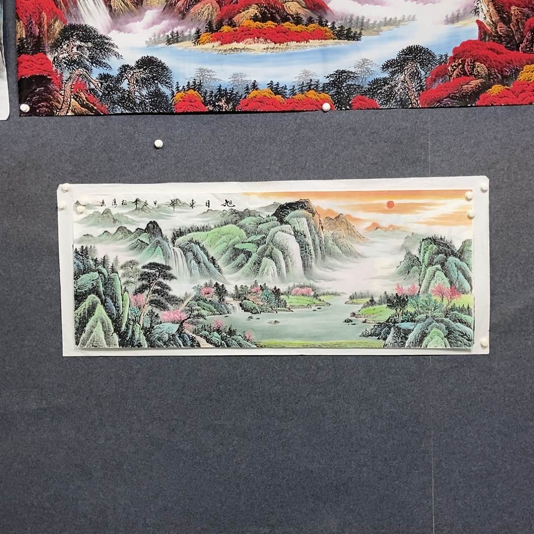 国画小六尺山水一副
