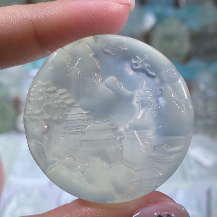 岫玉吊坠未镶嵌吊坠