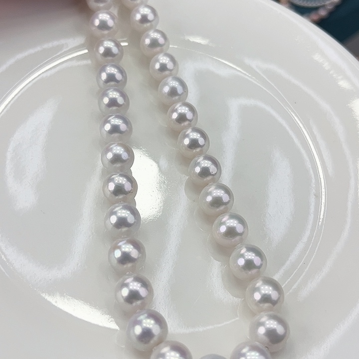 淡水珍珠颈饰银S925镶嵌卡9➕极光炫彩高品