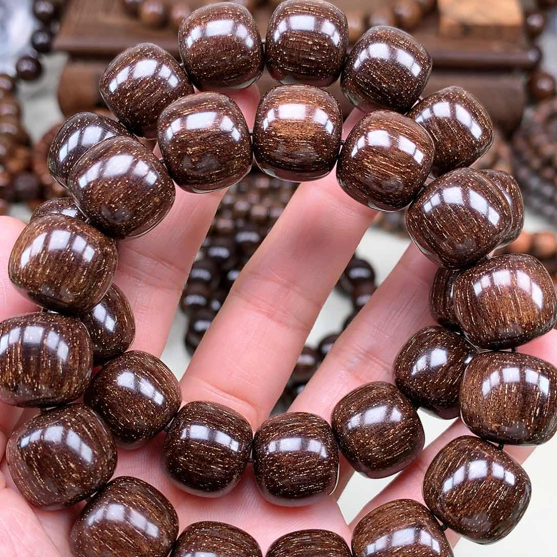 【闪购商品】贡木其他巴贡暗月/黑虎珀金星满天星1516发一串