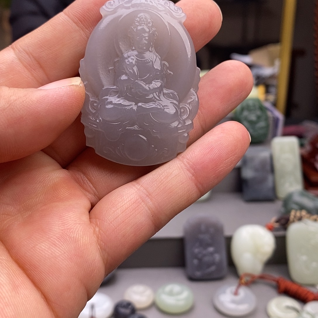 和田玉未镶嵌颈饰