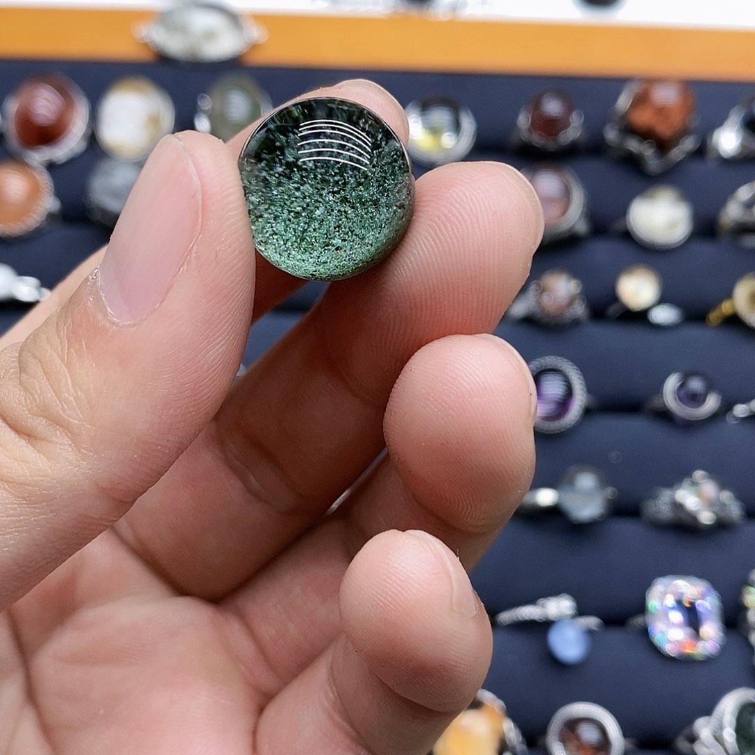 水晶天然水晶裸石未镶嵌蜜**芯