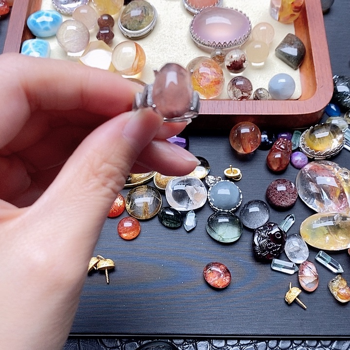 未镶嵌手链水晶好**连