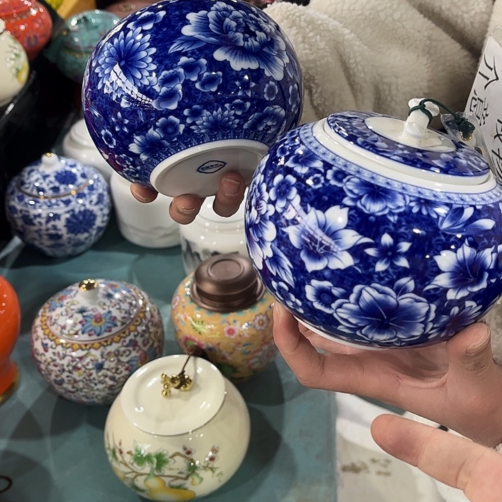 摆件陶瓷茶叶罐密封罐