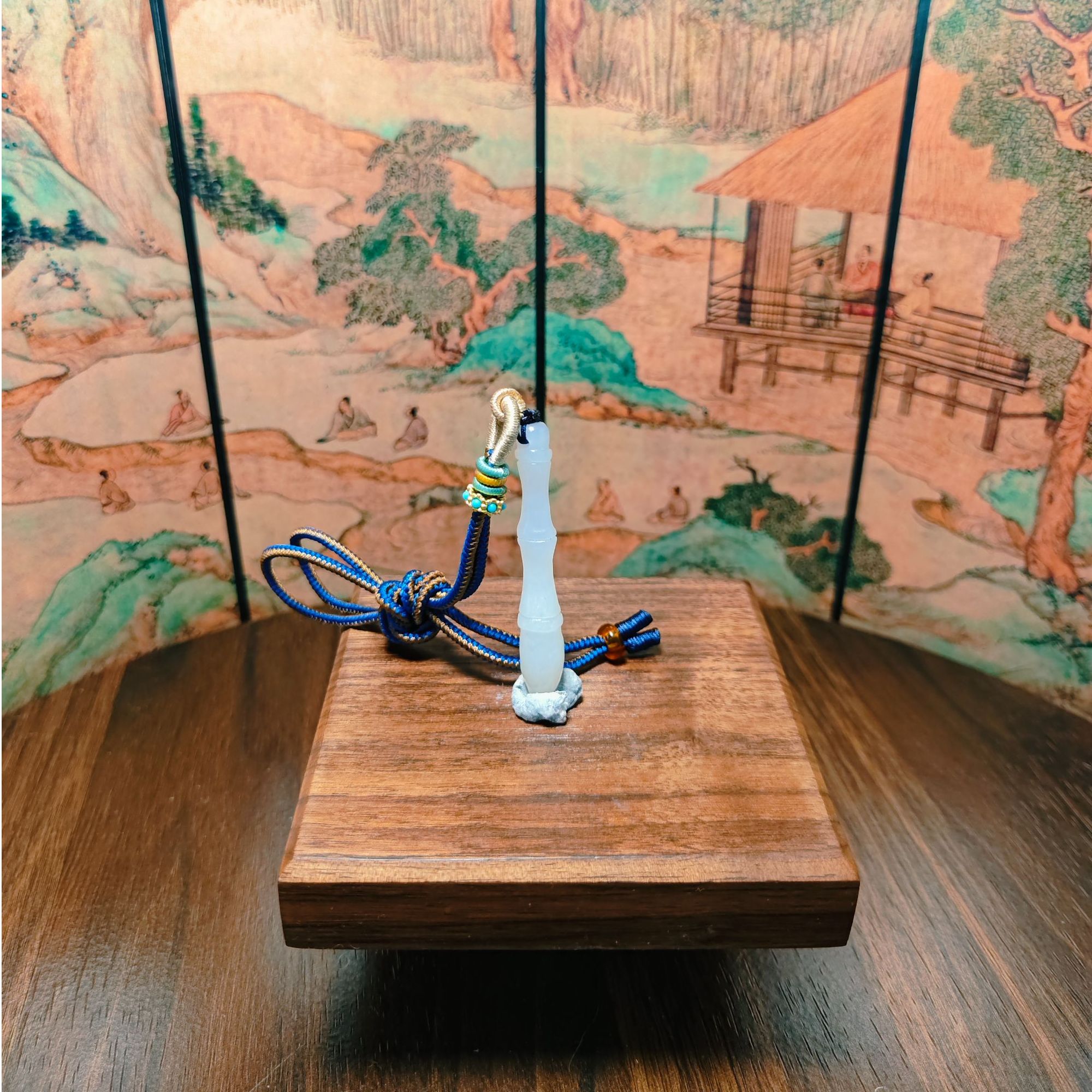 F和田玉文昌笔吊坠1026