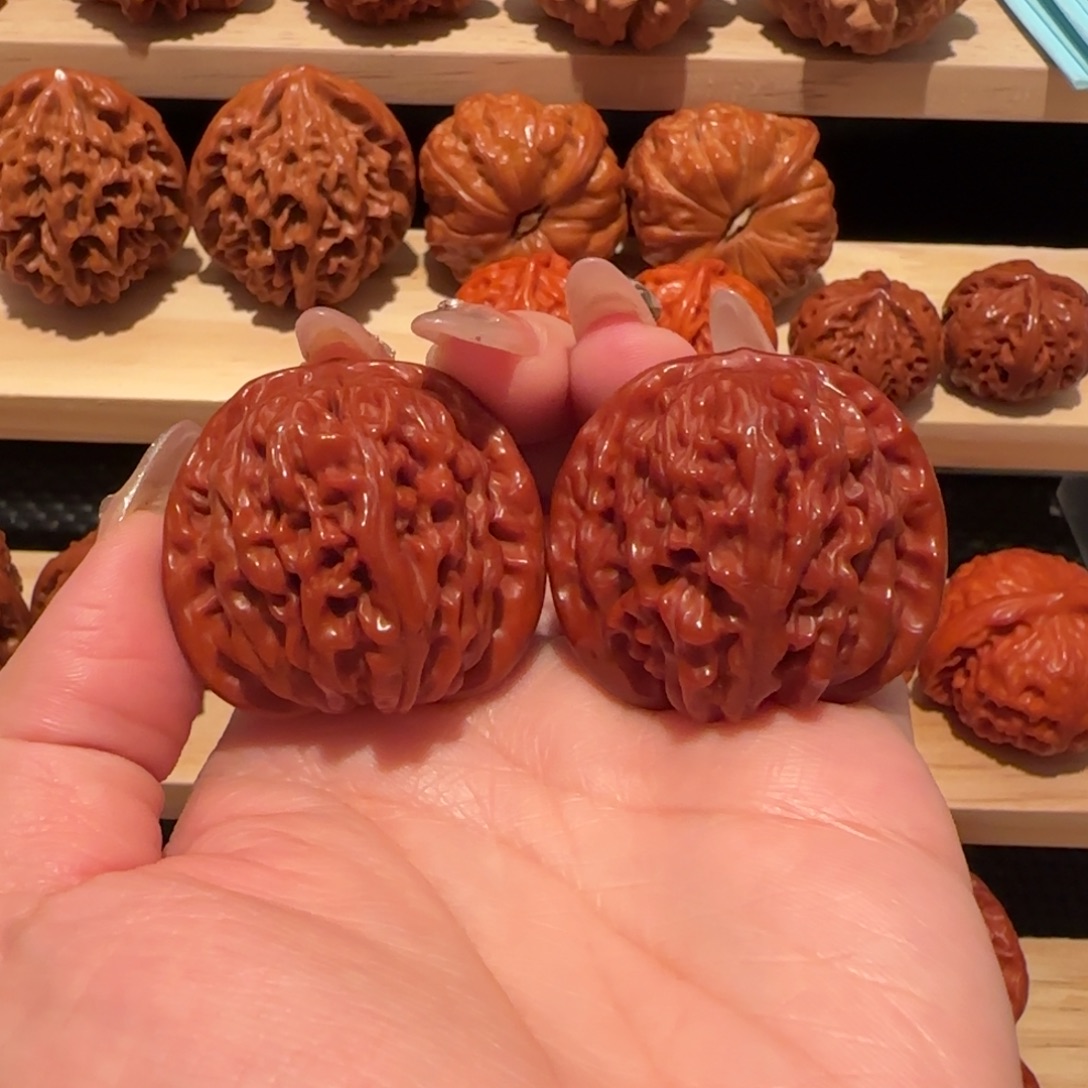 吊坠文玩核桃玉化座楼38精品2043