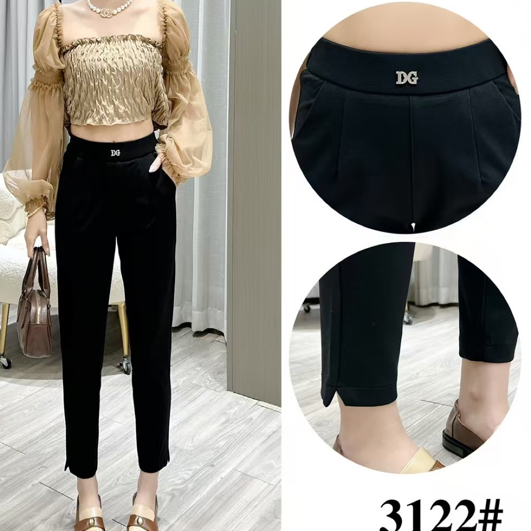 3122秋款西装面料修身小脚裤（九分）