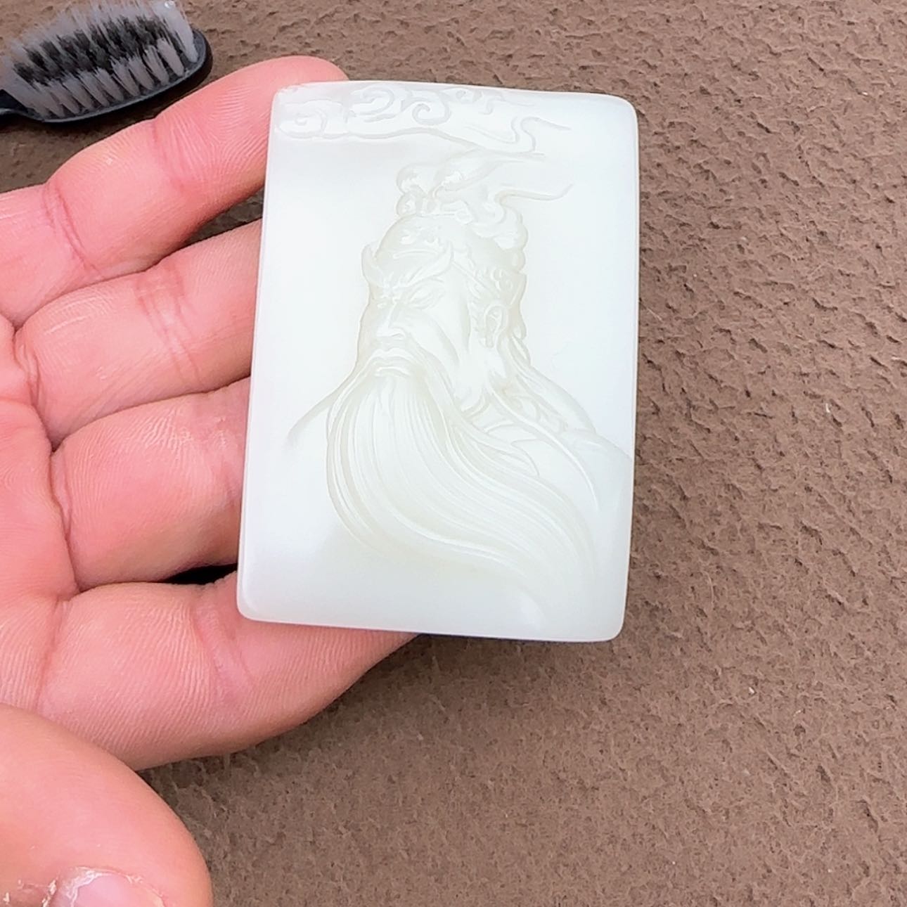 【闪购商品】和田玉颈饰未镶嵌关公吊坠