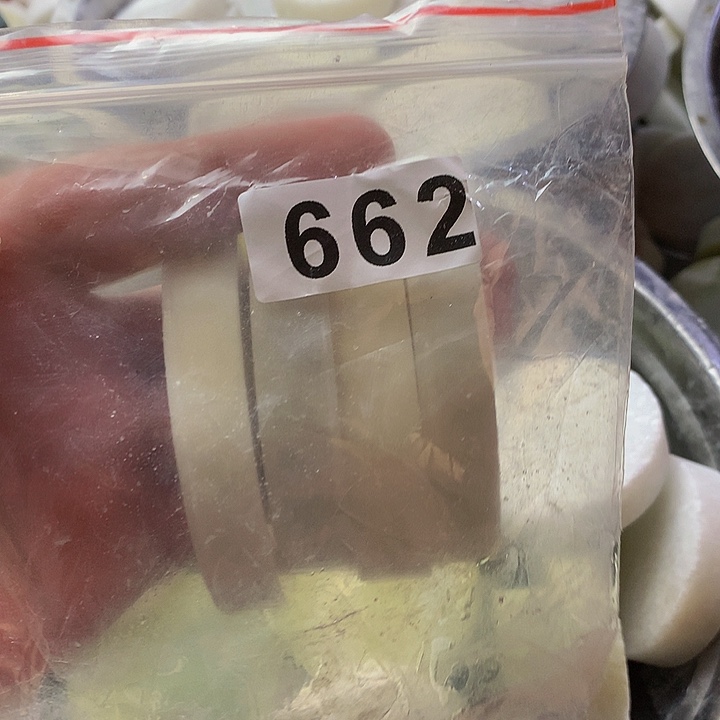 蛇纹石玉珠宝半成品未镶嵌老*