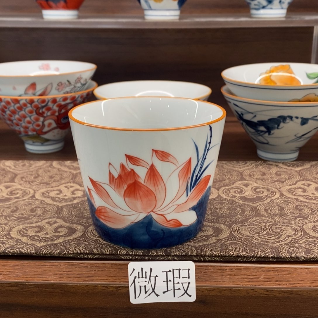 釉下彩老陶泥手工绘制