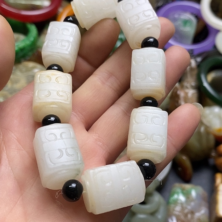 白玉菩提吊坠挂件