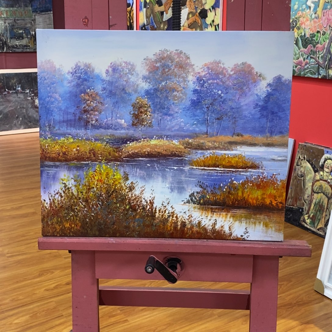 龙***育油画50.60尺寸作品