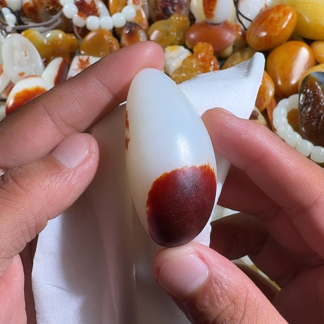 和田玉未镶嵌挂件余**简