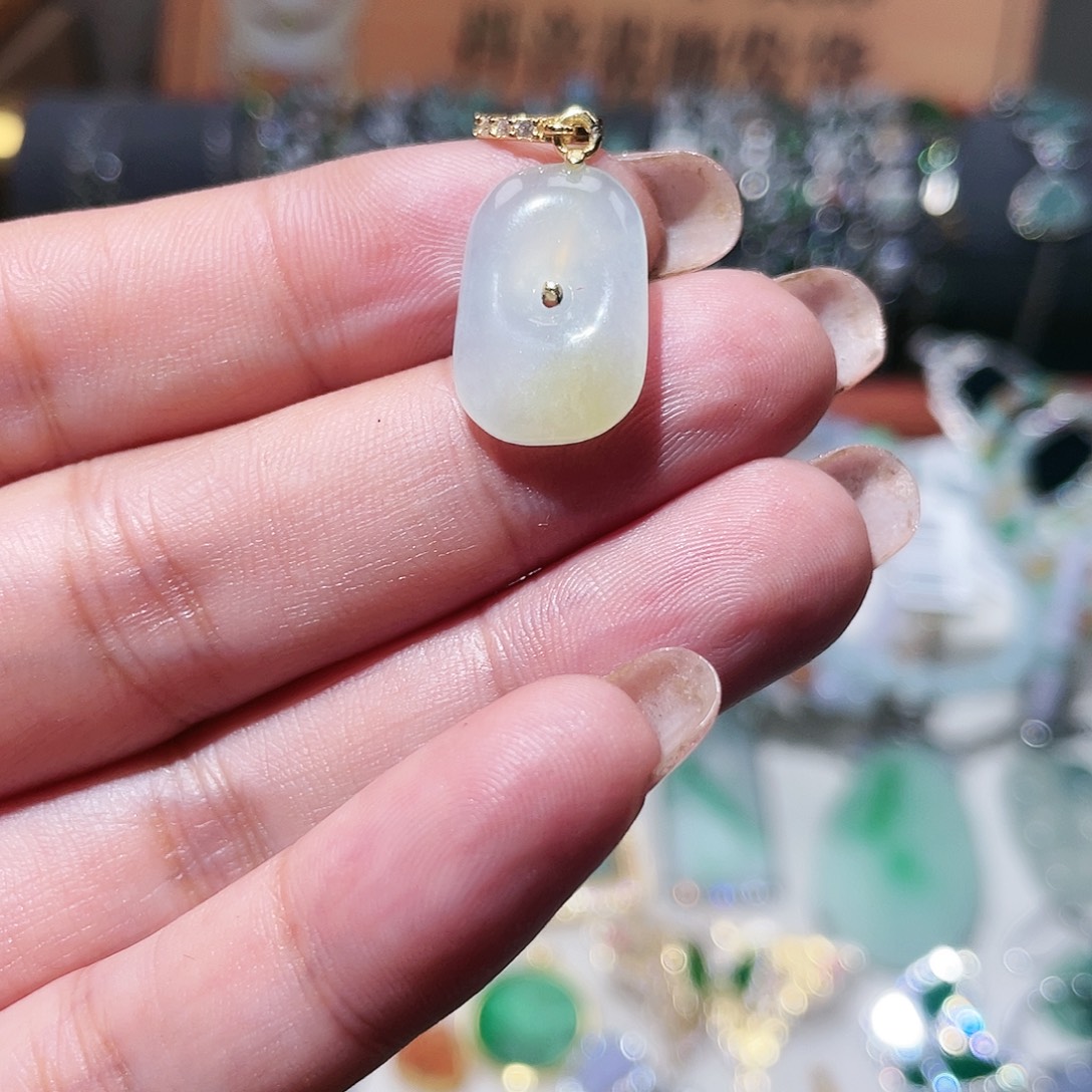 翡翠银S925镶嵌颈饰