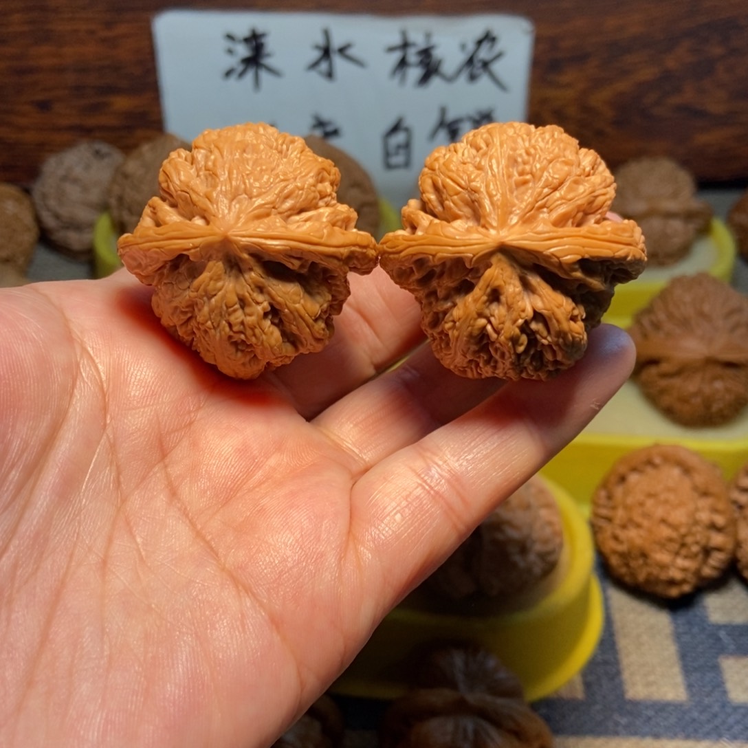 吊坠文玩核桃粗筋精对38