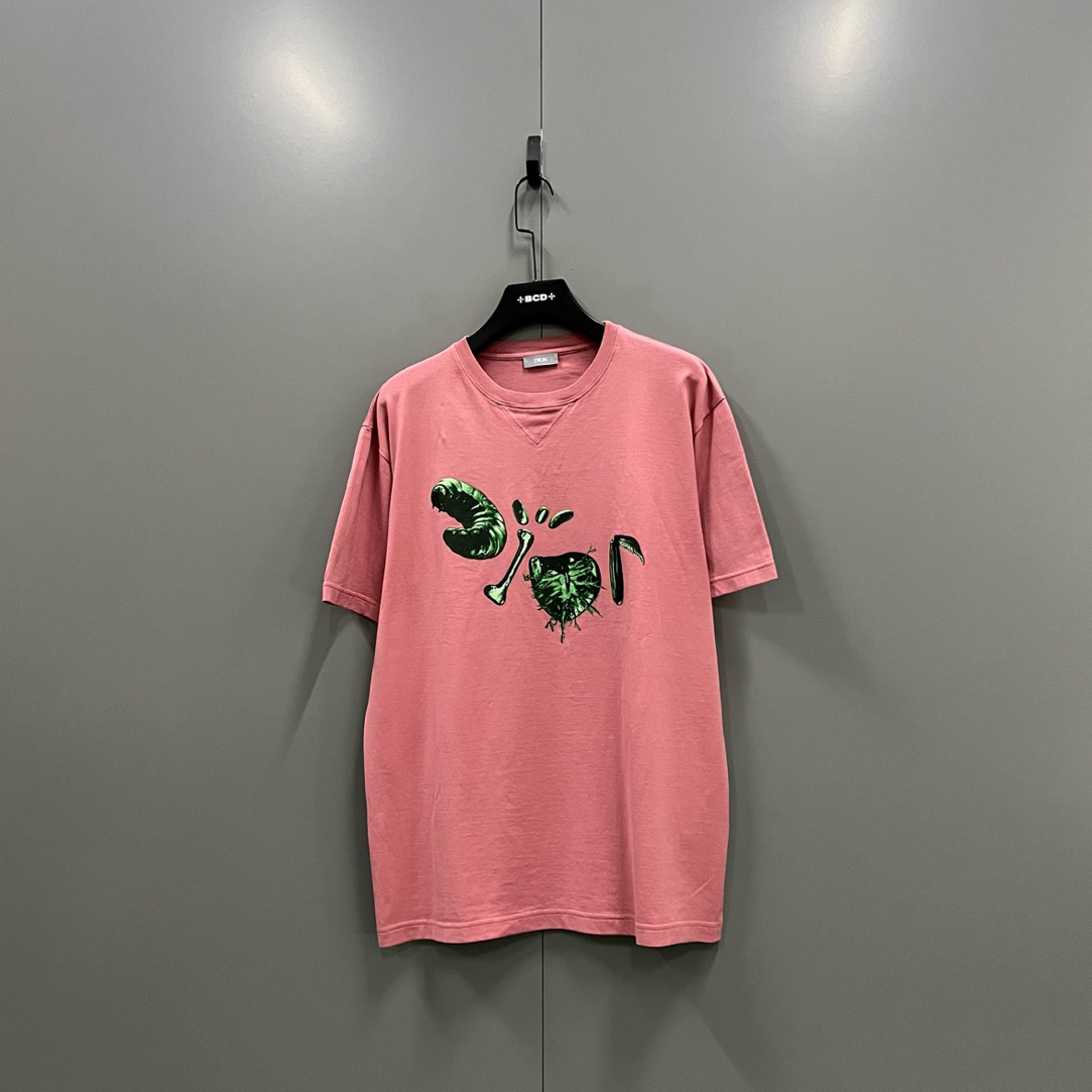 未使用 DIOR/迪奥 Travis Scott 联名款 粉色印花短袖