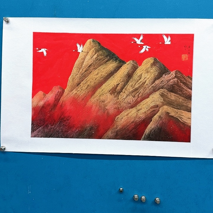 国画书法作品多次参加